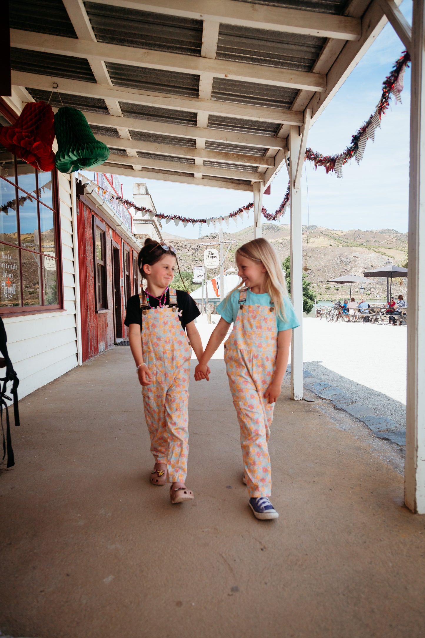 Kids Floral Overalls