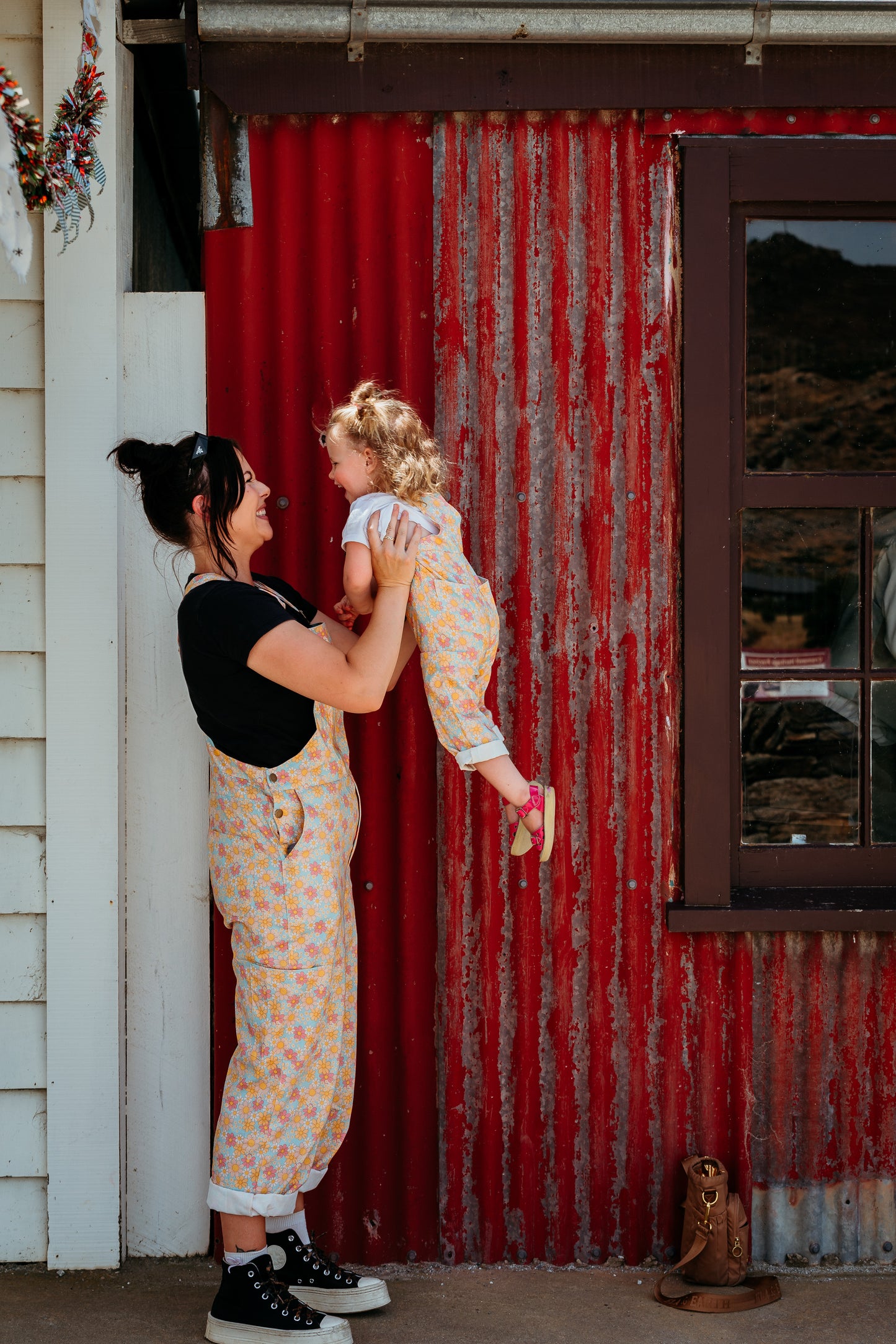 Adult Floral Overalls