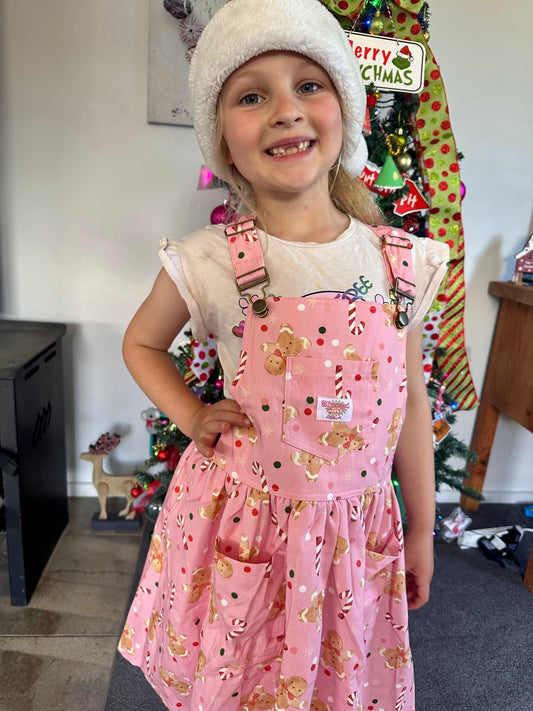 Pink Christmas dress